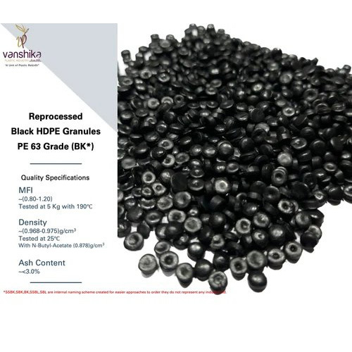 Pe63 Hdpe Granules - Black Hdpe Plastic Granules | For Pe63 Pipes Durable Material High Density Polyethylene Type