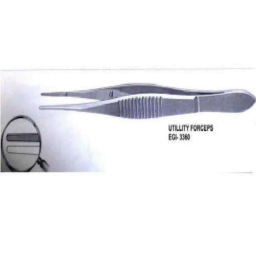 Utility Forcep - Stainless Steel | Manual Operation, Sterilized for Medical Use in Hospitals