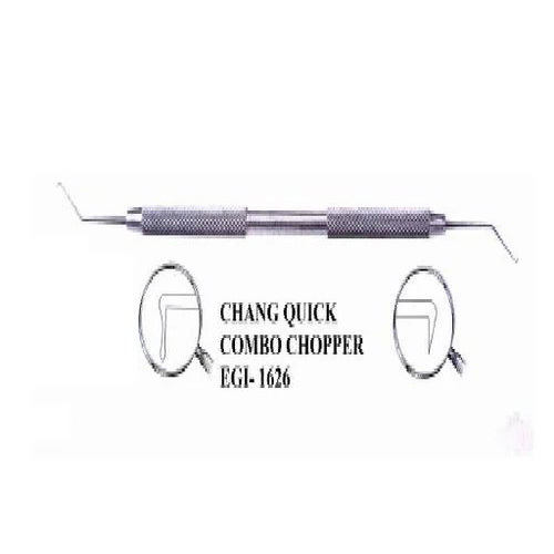Combo Chopper - Stainless Steel, Manual Operation, Lightweight Design | Precision Engineered for Cataract Nucleus Segmentation, Autoclave Sterilized