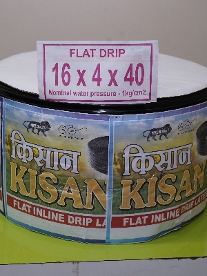 Flate inline drip