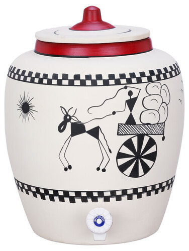 Clay Water Pot Cart 6.5 Ltr