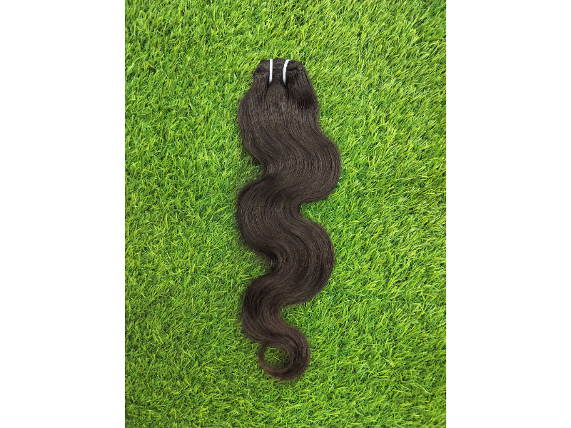 Body Wave Human Hair Weft Extension - Color: Dark Brown