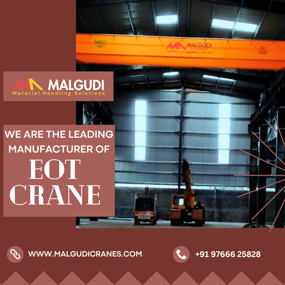 Yellow Double Girder Eot Crane By Malgudi Associates