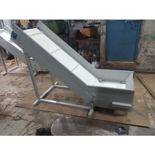 Metal Slat Chain Conveyor - Color: Grey