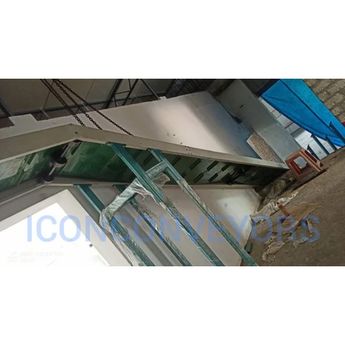 Inclined Cleated Belt Conveyor By Icon Conveyors