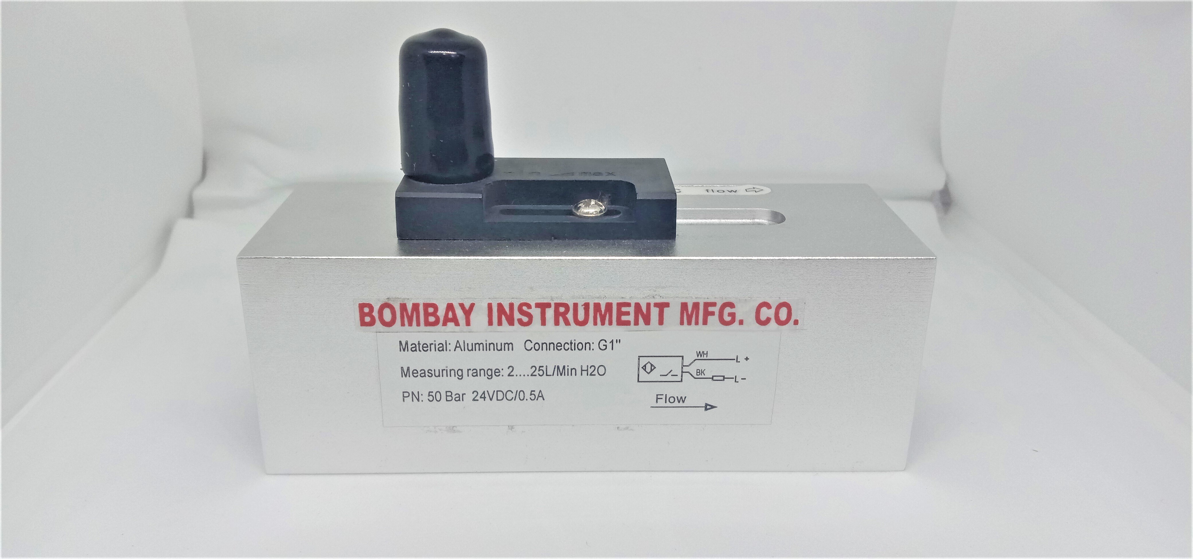 Piston Type Flow Switch - Material: Aluminium/ss.304