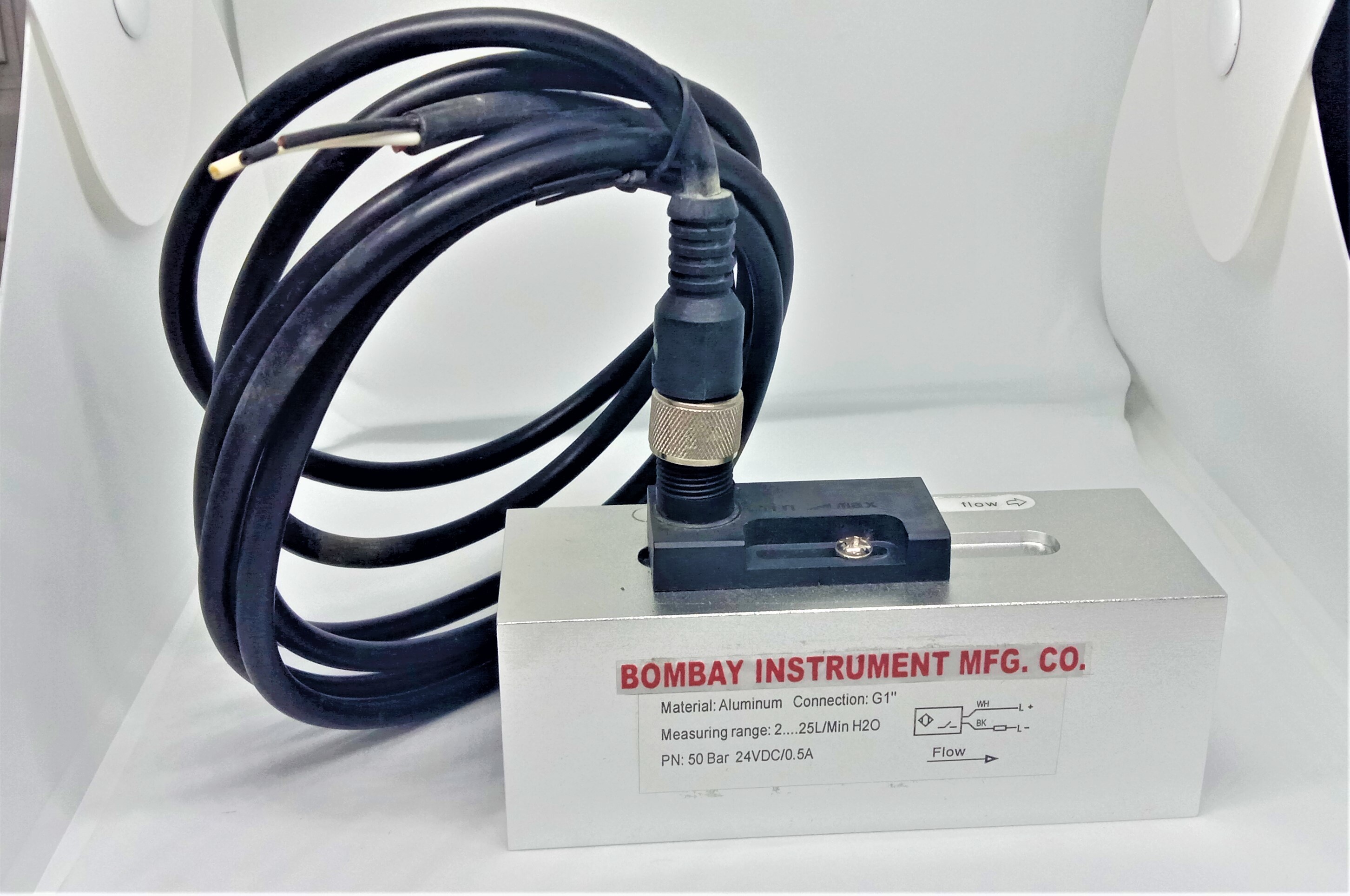 Piston Type Flow Switch - Material: Aluminium/ss.304
