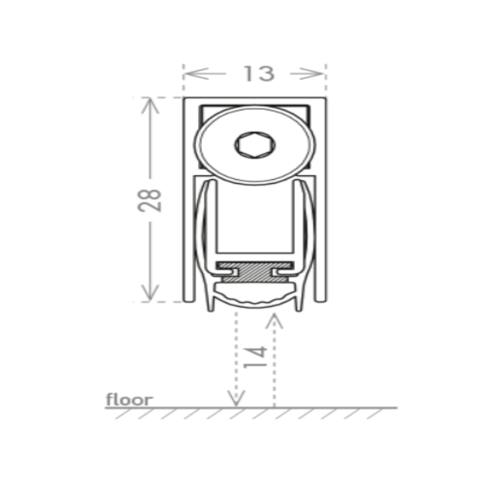 Self Extinguishing Profile Door Bottom Seals