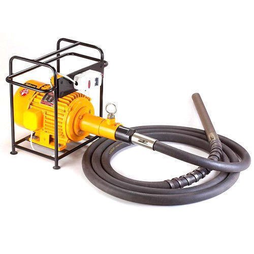 Single Phase 1Hp Concrete Needle Vibrator - Color: Yellow
