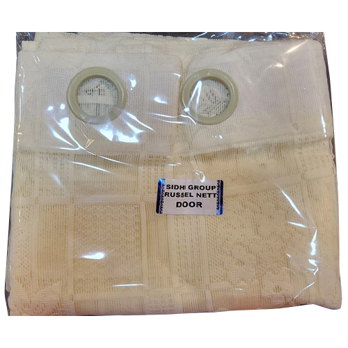 Russel Net Door Curtain - High-Quality Cotton, Various Sizes Available, Multiple Colors, Modern Design, Easy Maintenance, Plain Dyed