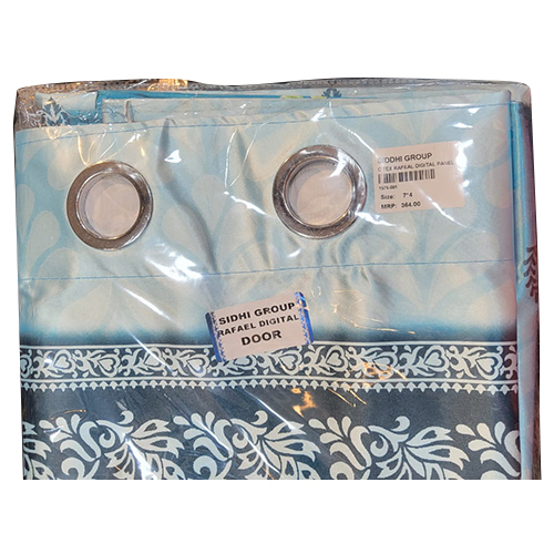 Rafael Digital Door Curtain - Cotton Material, Various Sizes Available , Modern Design with Light Control and Privacy Features