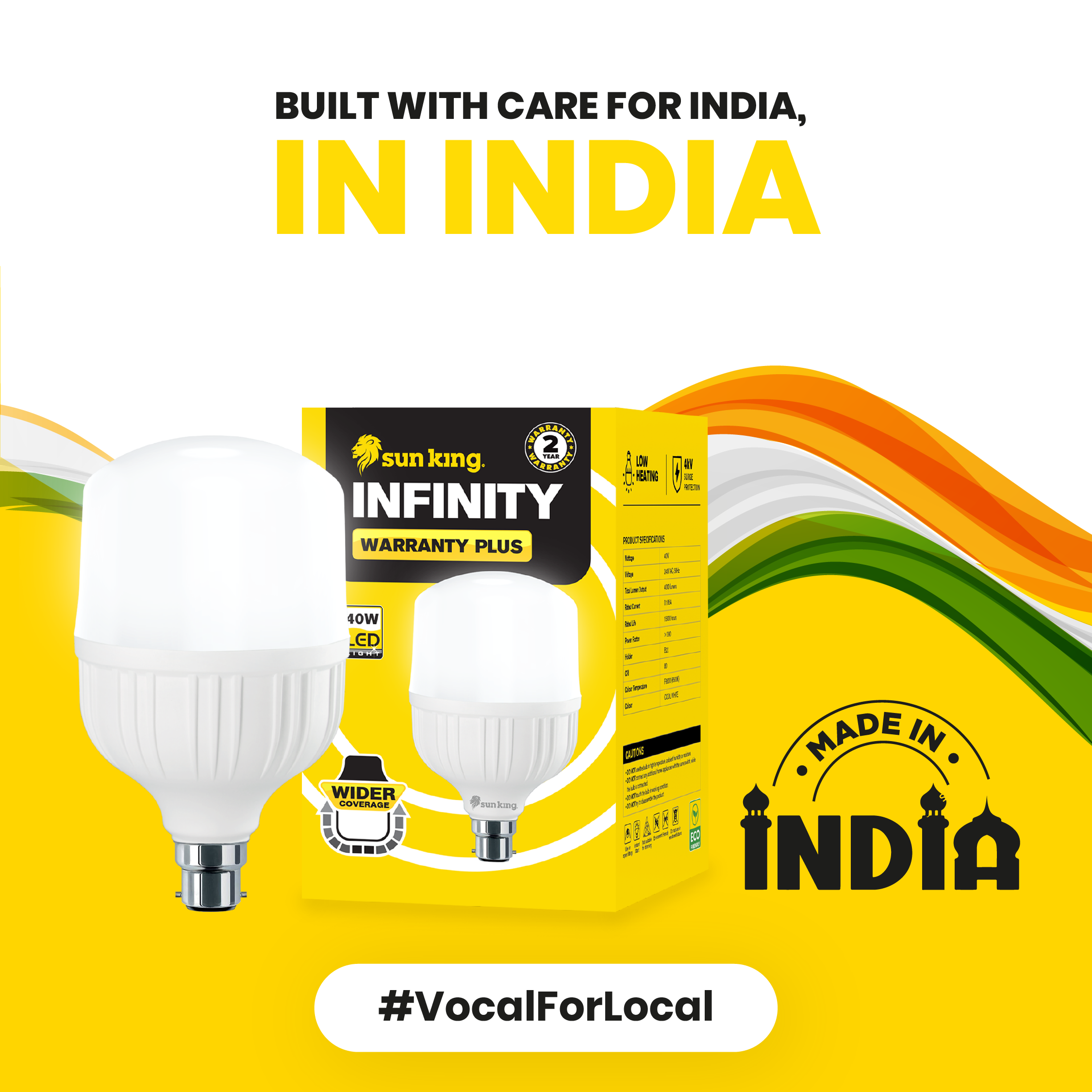 40w Led Bulbs - Hybrid Technology, 4000 Lumens Brightness | Cool To Touch, Dimmable, Energy Efficient, Long Lasting, No Uv/ir Radiation