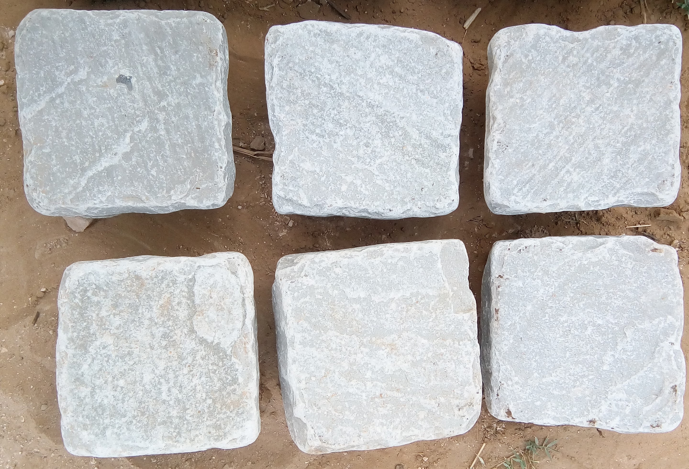 Kandla Grey Indian Sandstone Cobble Stone Pavers - Application: Outdoor Paving