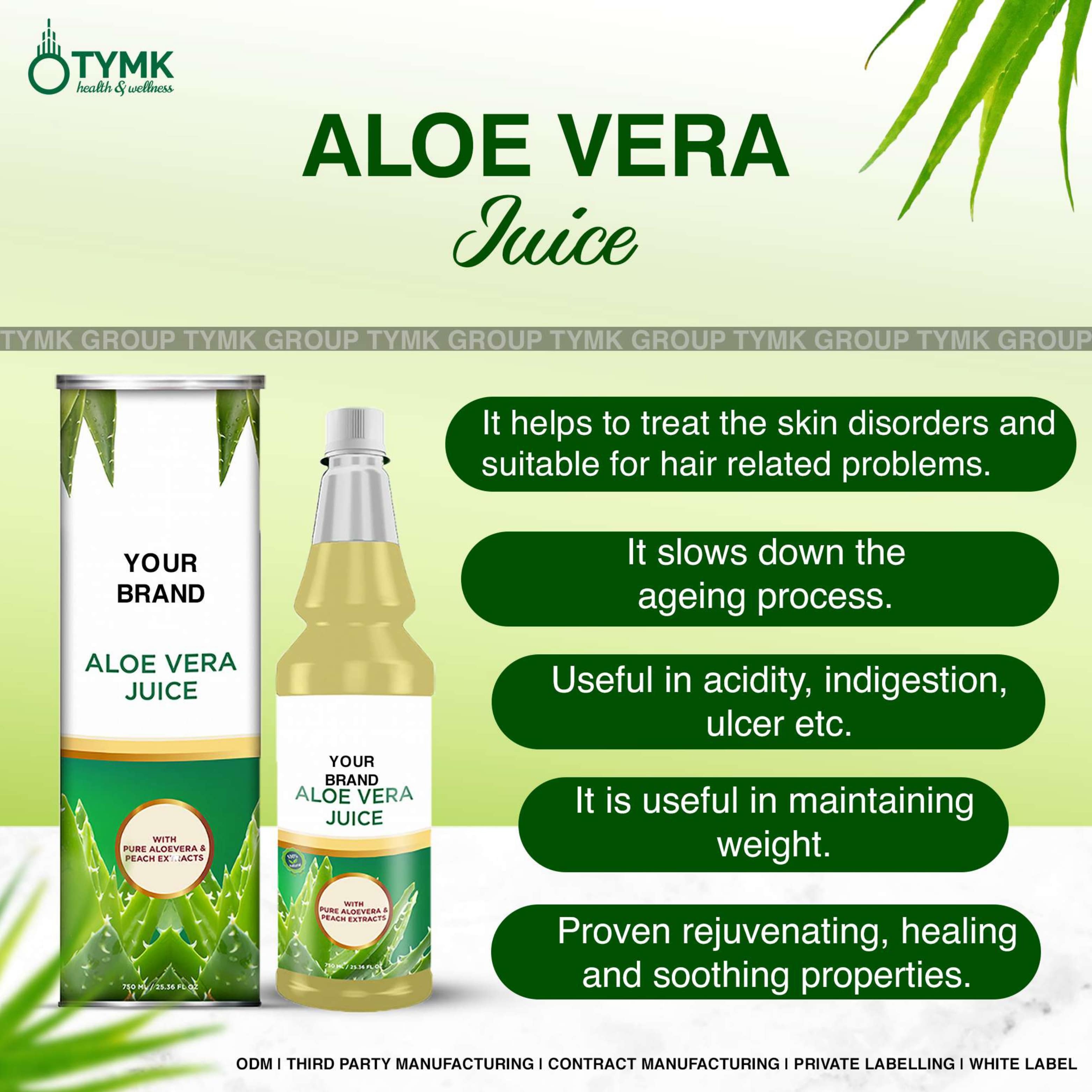 Peach & Aloe Vera Juice - 100% Pure, Nutrient-rich Tonic | Antioxidant, Immunity Boosting, Digestive Health, Detoxifying, Anti-aging Benefits