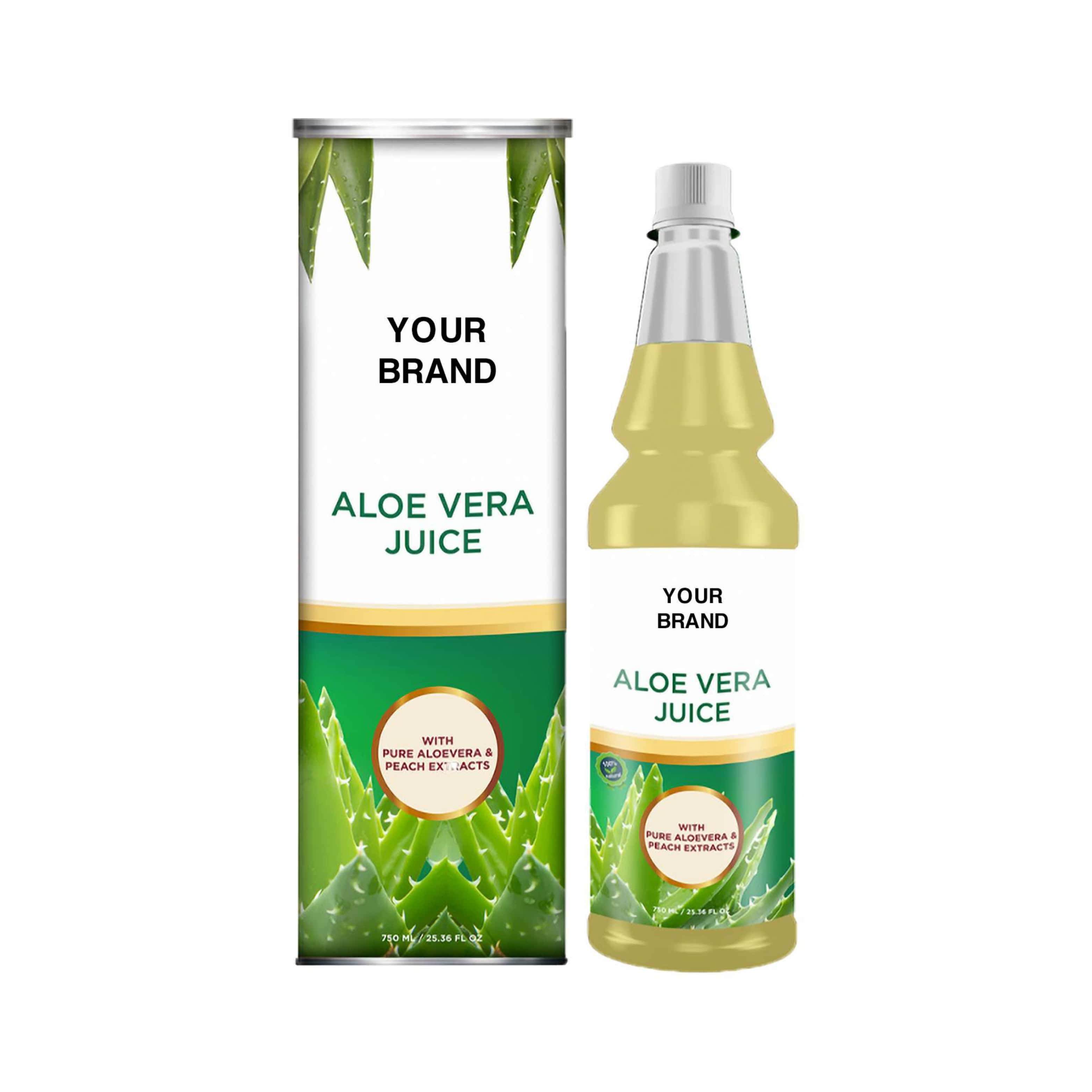 Peach & Aloe Vera Juice - 100% Pure, Nutrient-rich Tonic | Antioxidant, Immunity Boosting, Digestive Health, Detoxifying, Anti-aging Benefits