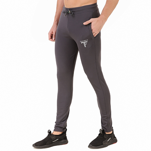 Grey Color Track Pants - Cotton Material, Customized Size , Modern Gender-neutral Design For Adults In Various Color Options