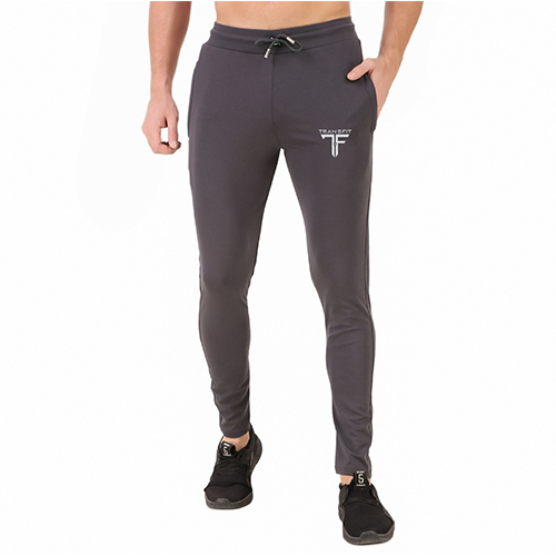 Grey Color Track Pants - Cotton Material, Customized Size , Modern Gender-neutral Design For Adults In Various Color Options