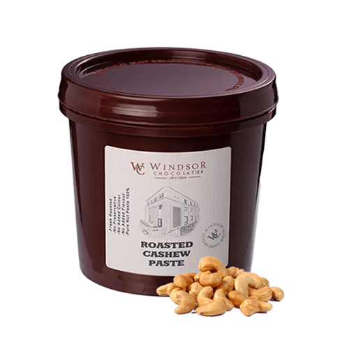 Cashew Pure Paste - 1kg Container, Eggless, Rich Creamy Flavor, 3 Months Shelf Life