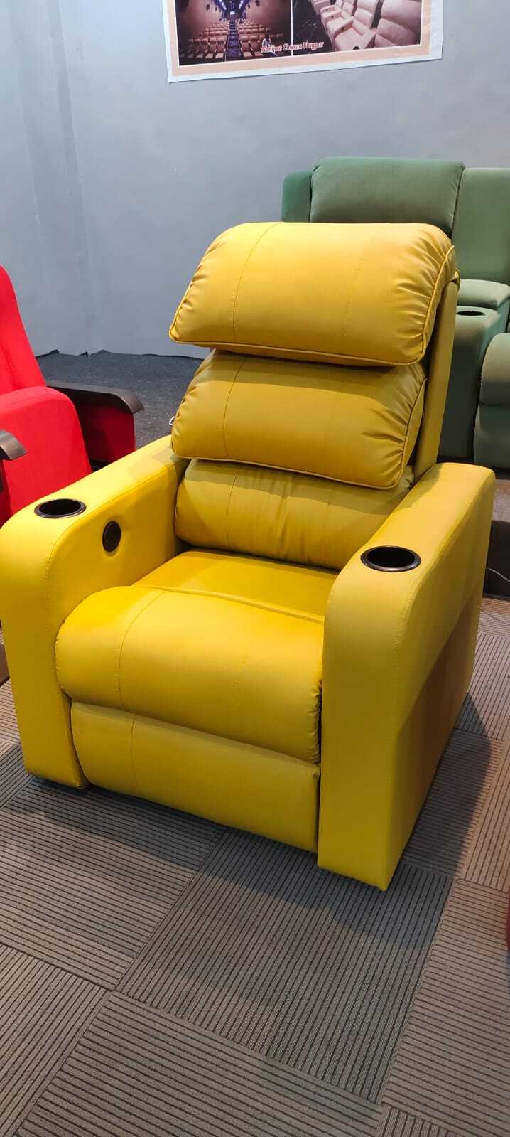 Innovate Solid Wood Motorized Recliner (Brown) - Length: 94 Centimeter (Cm)
