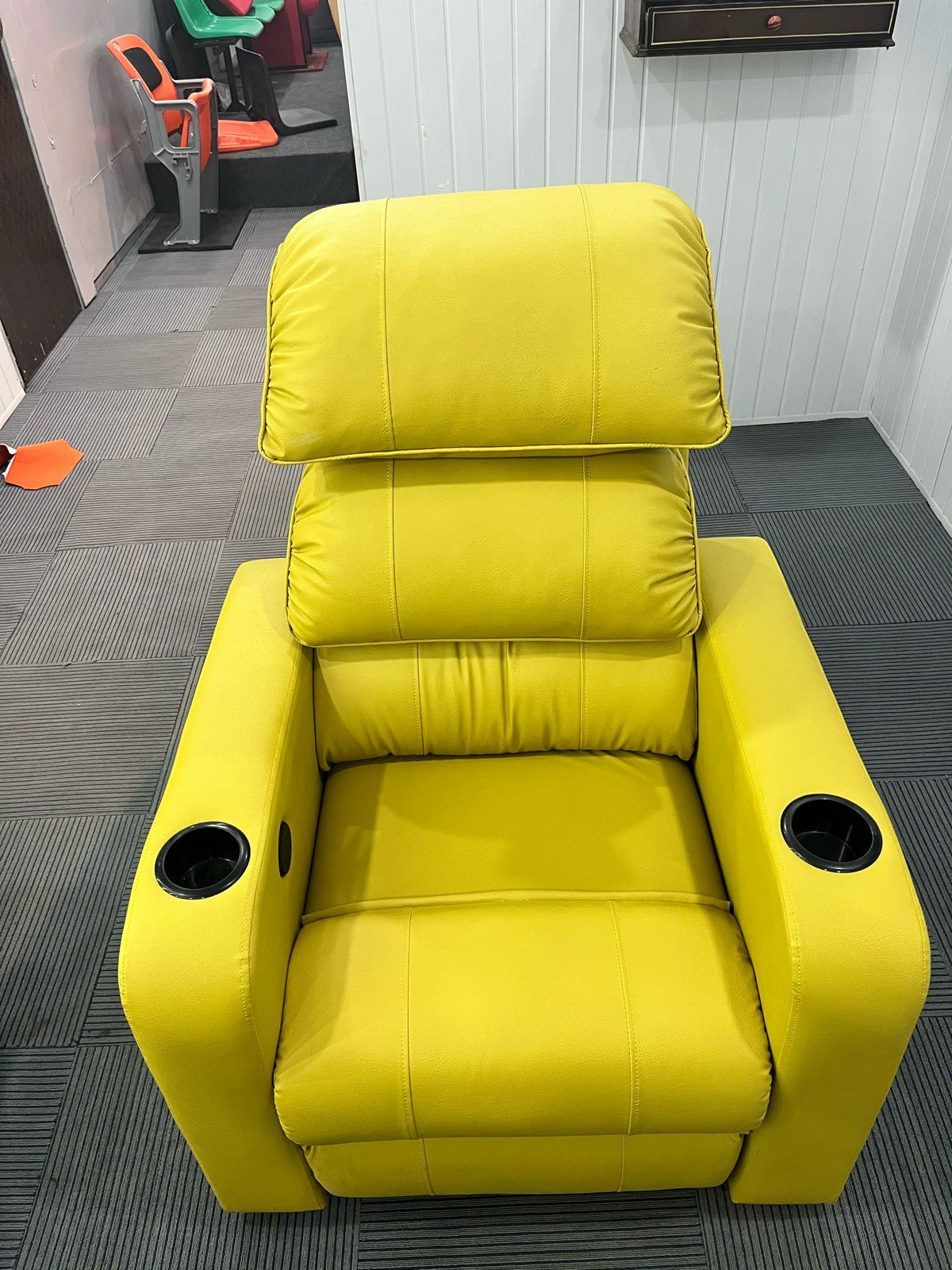 Innovate Solid Wood Motorized Recliner (Brown) - Length: 94 Centimeter (Cm)