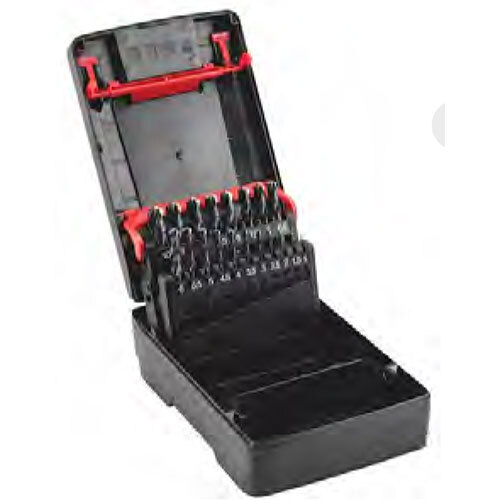 Hss Twist Drill Bit Set - 19 Piece Metal Kit | Silver Color, Standard Size, Manual Operation For Automobile Use
