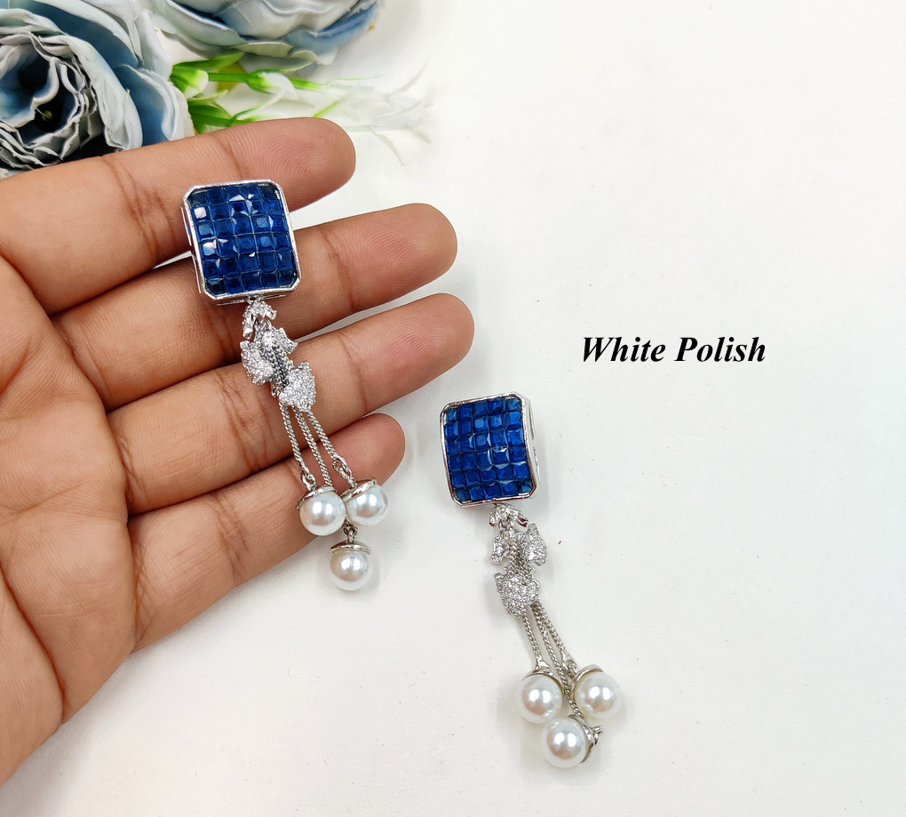 American Diamond Earring - Crafted For Women | Elegant American Diamond Studs In Various Sizes, Perfect For Special Occasions And Everyday Glamour