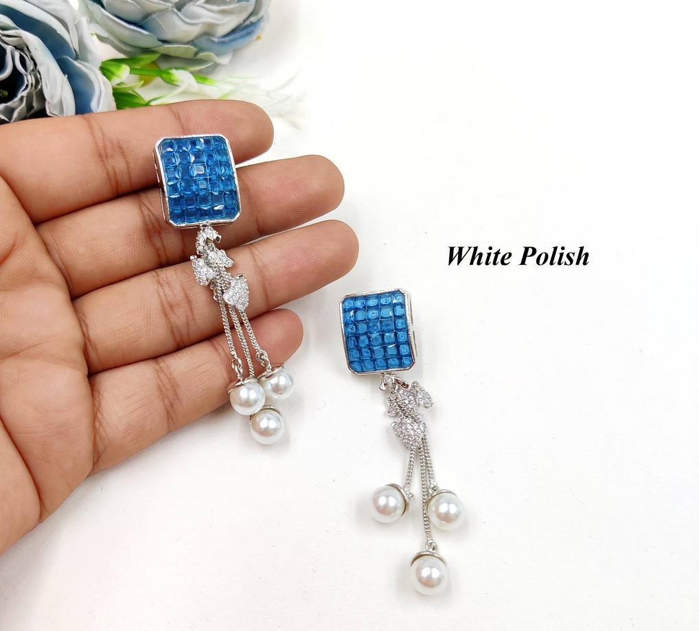American Diamond Earring - Crafted For Women | Elegant American Diamond Studs In Various Sizes, Perfect For Special Occasions And Everyday Glamour