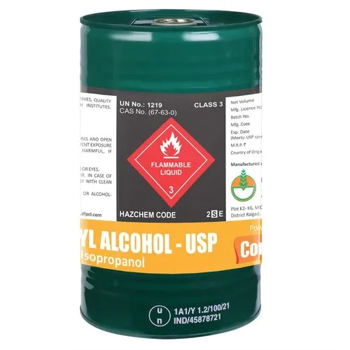 Usp Grade Isopropyl Alcohole Place Of Origin: India