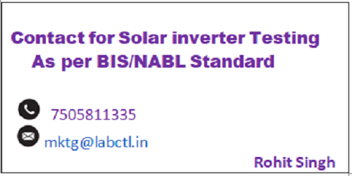 Solar Inverter Testing Services