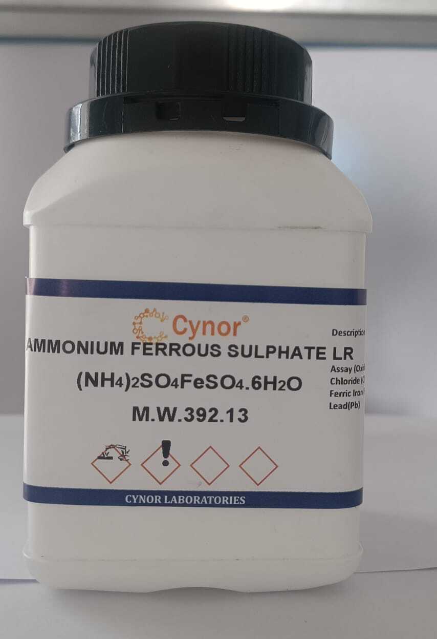 Ammonium Ferrous Sulphate (Hexahydrate) Lr (500gm) - Chemical Formula (Nhâ)âsoâfesoââ·6hâo, High Purity 99%, Accurate Assay, Reliable Source For Laboratory Use