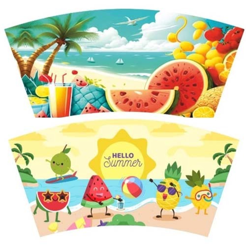 Paper Cup Blank - Printed Paper Cup Blanks - Coating Type: Pe