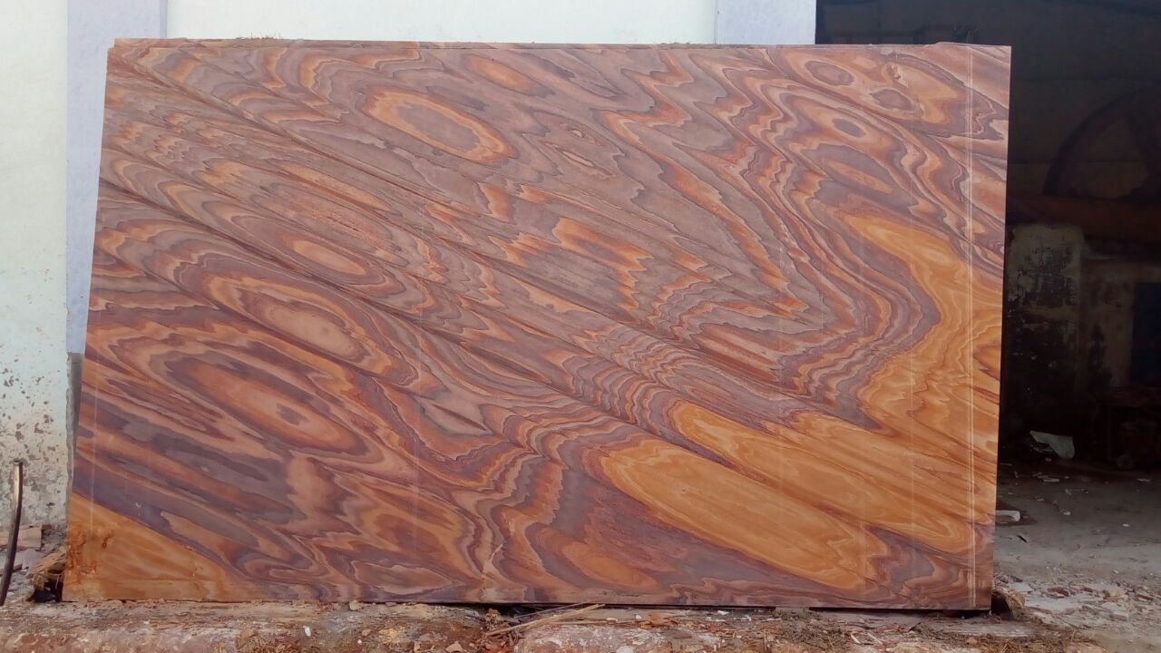 Indian Sandstone Rainbow Sawn Honed Garden Paving Slabs - Size: 600x900