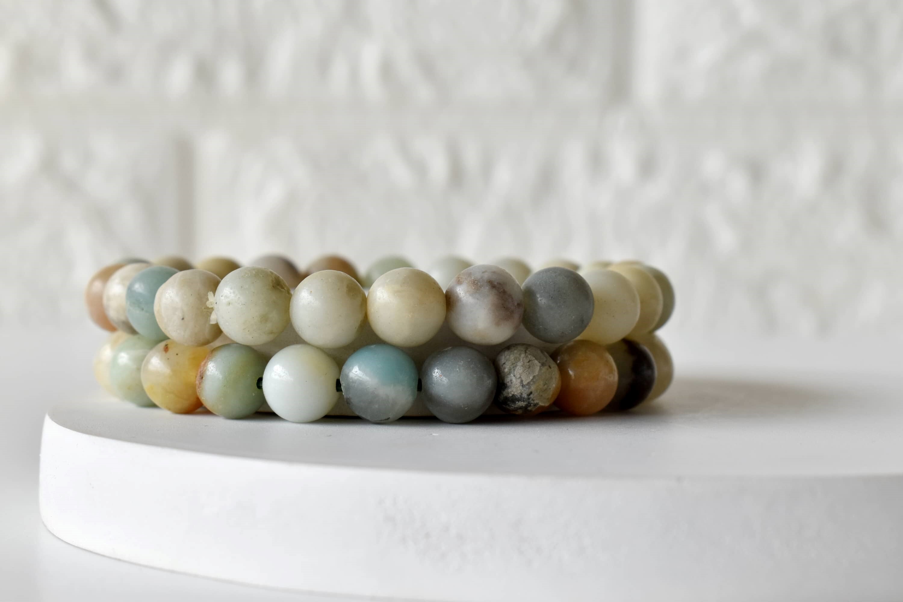 Multi Amazonite Bracelet Crystal Beaded Bracelet - 4mm, 6mm, 8mm, 10mm Sizes | Natural Gemstones, 7-7.5 Inches Length, 30g Weight