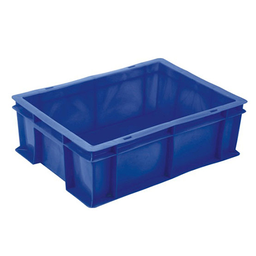 Industrial Crates - Durable Blue Plastic, 300 x 200 x 150mm , 6L Capacity with 2-Way Handlift for Efficient Storage and Transport
