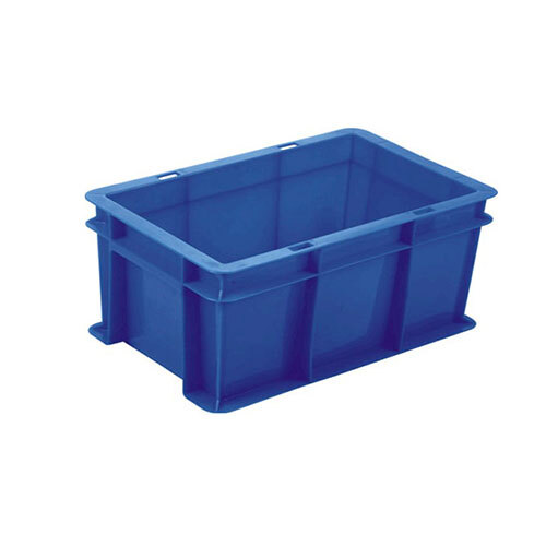 Industrial Crate - ABS Plastic, 300 x 200 x 195mm Size, 8L Capacity, Durable Blue, 2-Way Handlift