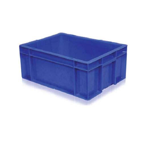 13Ltr 400 x 300 x 150mm Industrial Crates - Plastic Material, 2-Way Handlift, Blue Color | Versatile Storage Solution for Various Applications