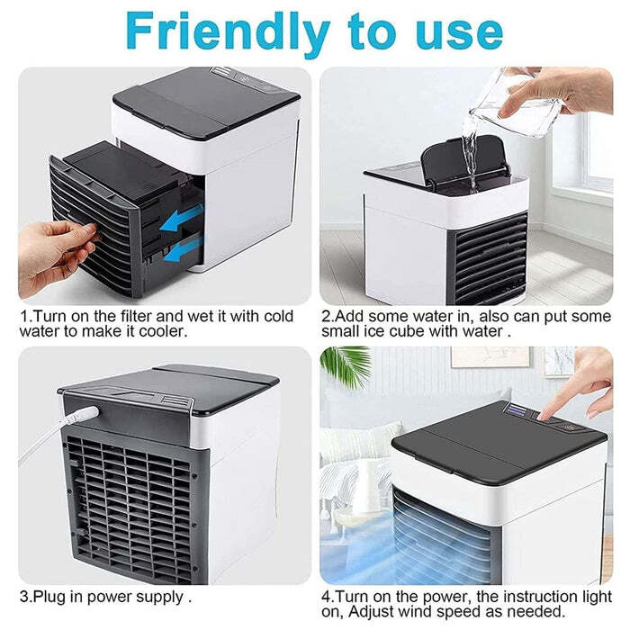 Mini Portable Air Cooler, Personal Space Cooler 1464