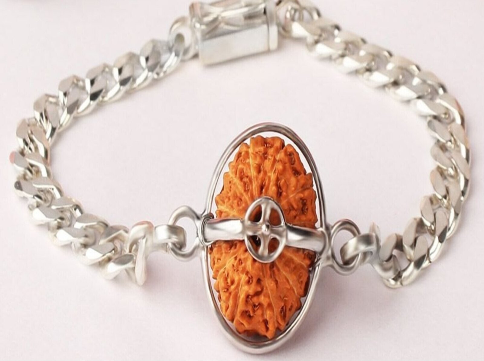 15 Mukhi Indonesian Rudraksha (Silver Bracelet) - Jewelry Type: Bracelet