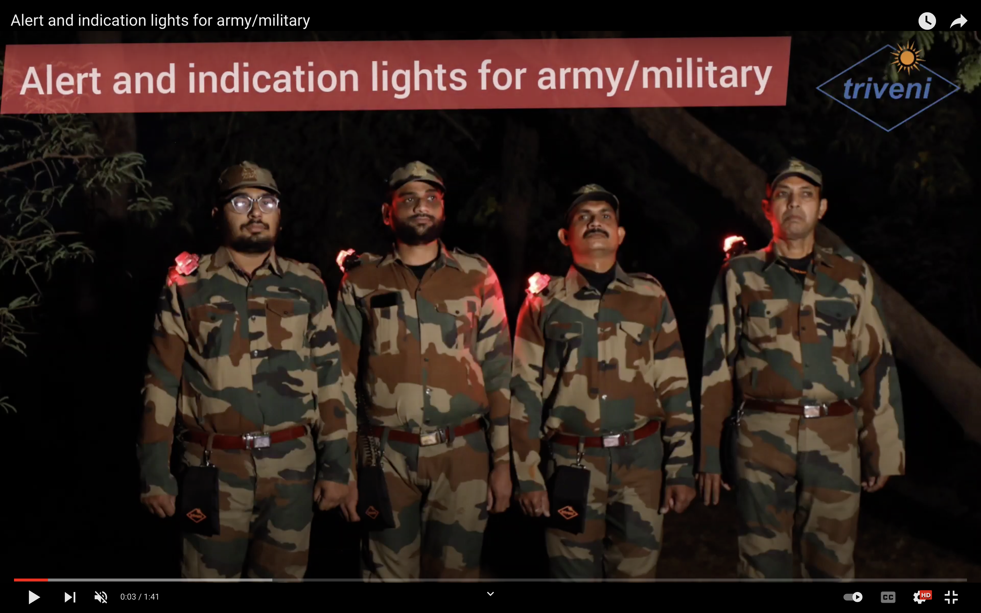 Various Colour Shoulder Light For Commandos