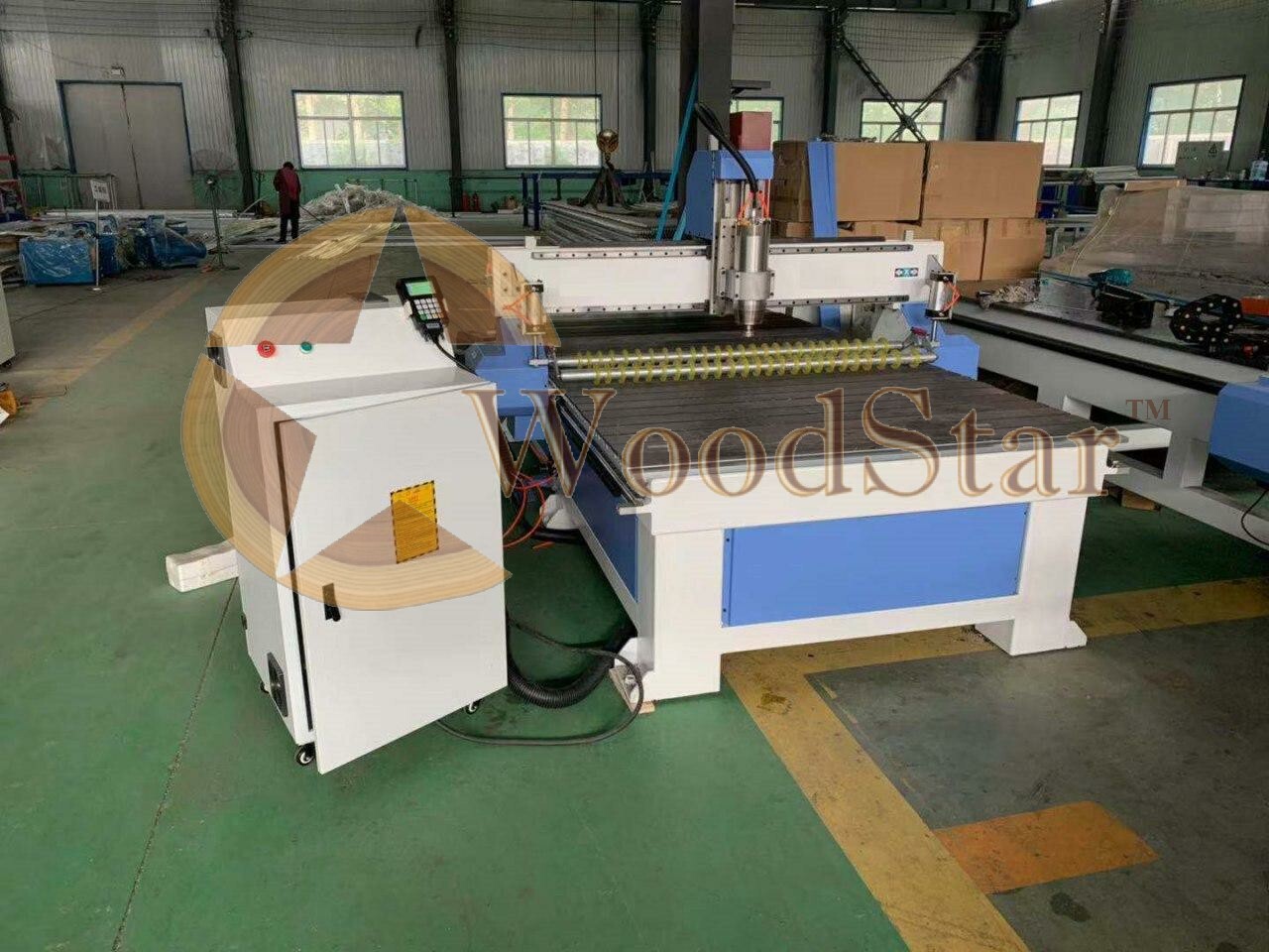 Woodstar Cnc Router Wsr-1325 - 1500x2500x300 Mm Working Area, 24000 Rpm Spindle Speed | 12,000+ Designs, High Load Linear Rail, Stepper Motor, Semi-automatic Operation