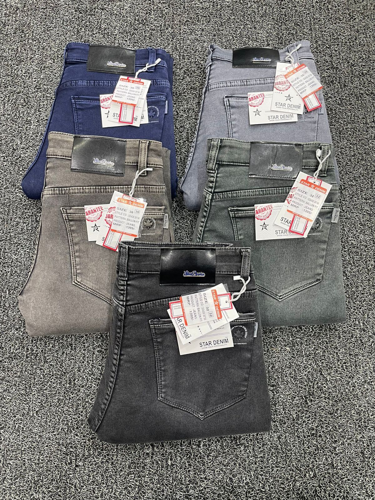 Rfd Jeans - Multi Color, 700gm Gsm Narrow Fit | Men's 40 Inch Length, Available In Waist Sizes 30-32-34-36, Ideal For Summer Wear