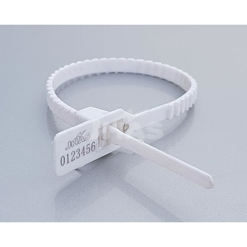 Pull Tight Plastic Strip Seals - Polypropylene 315 MM, Tamper-Evident Design for Chemical and Pharmaceutical Applications, Round White Sealing Strips