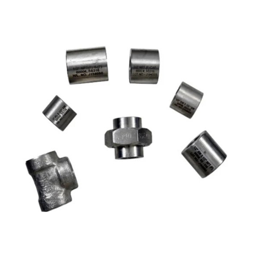 Plain X Socket Weld Connector - Color: Silver