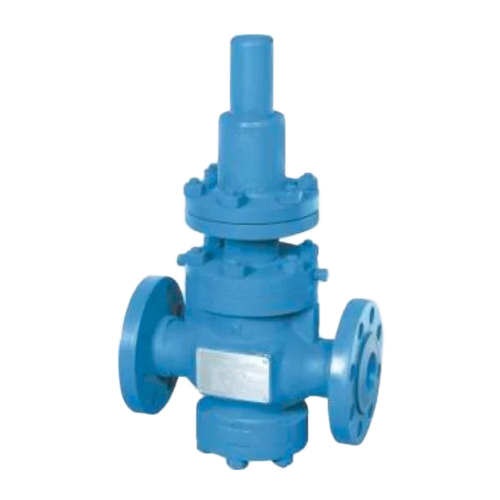 Pressure Reducing Valve - Stainless Steel, Standard Size, Blue Color | Stable Pressure Control For Water Supply Systems
