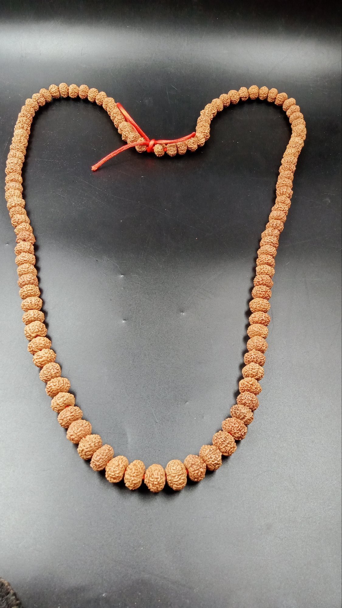 11 Mukhi Rudraksha Mala - Natural Rudraksha, 108 Round Beads, Traditional Religious Jewelry | Enhances Creativity, Communication, Optimism And Removes Fatigue
