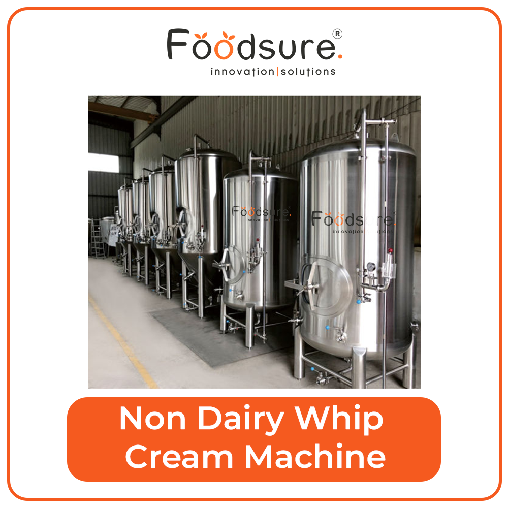 Non Dairy Whip Cream Machine - Capacity: Upto 3000 Kg/hr