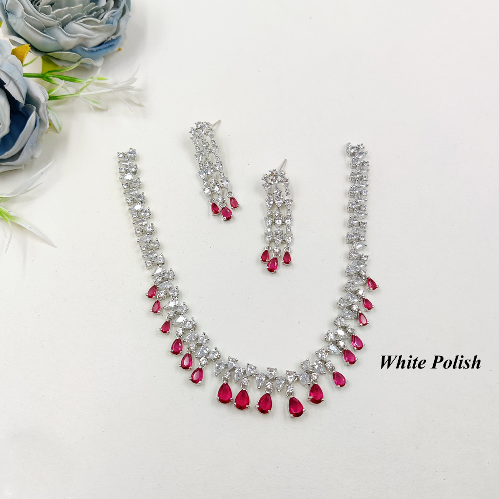 Colourful Stone Necklace Set - Gender: Women