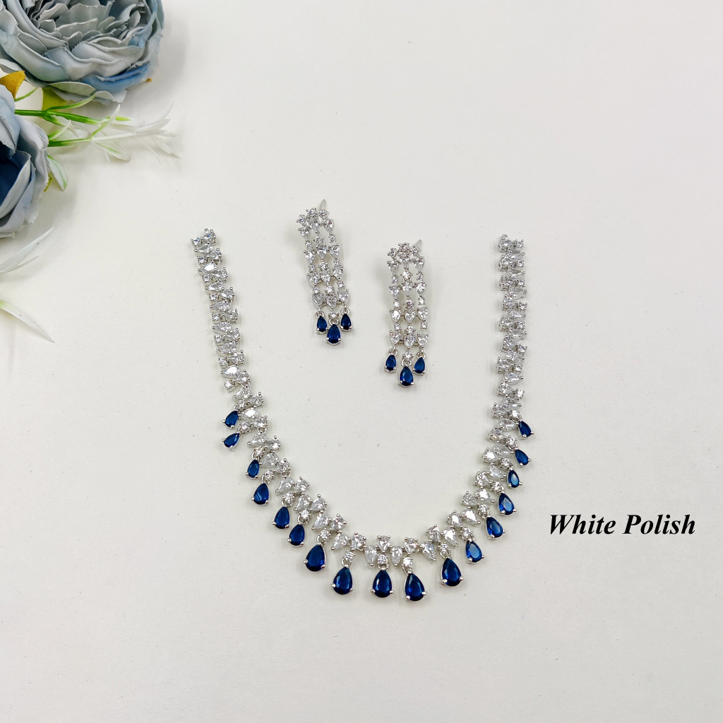 Colourful Stone Necklace Set - Gender: Women