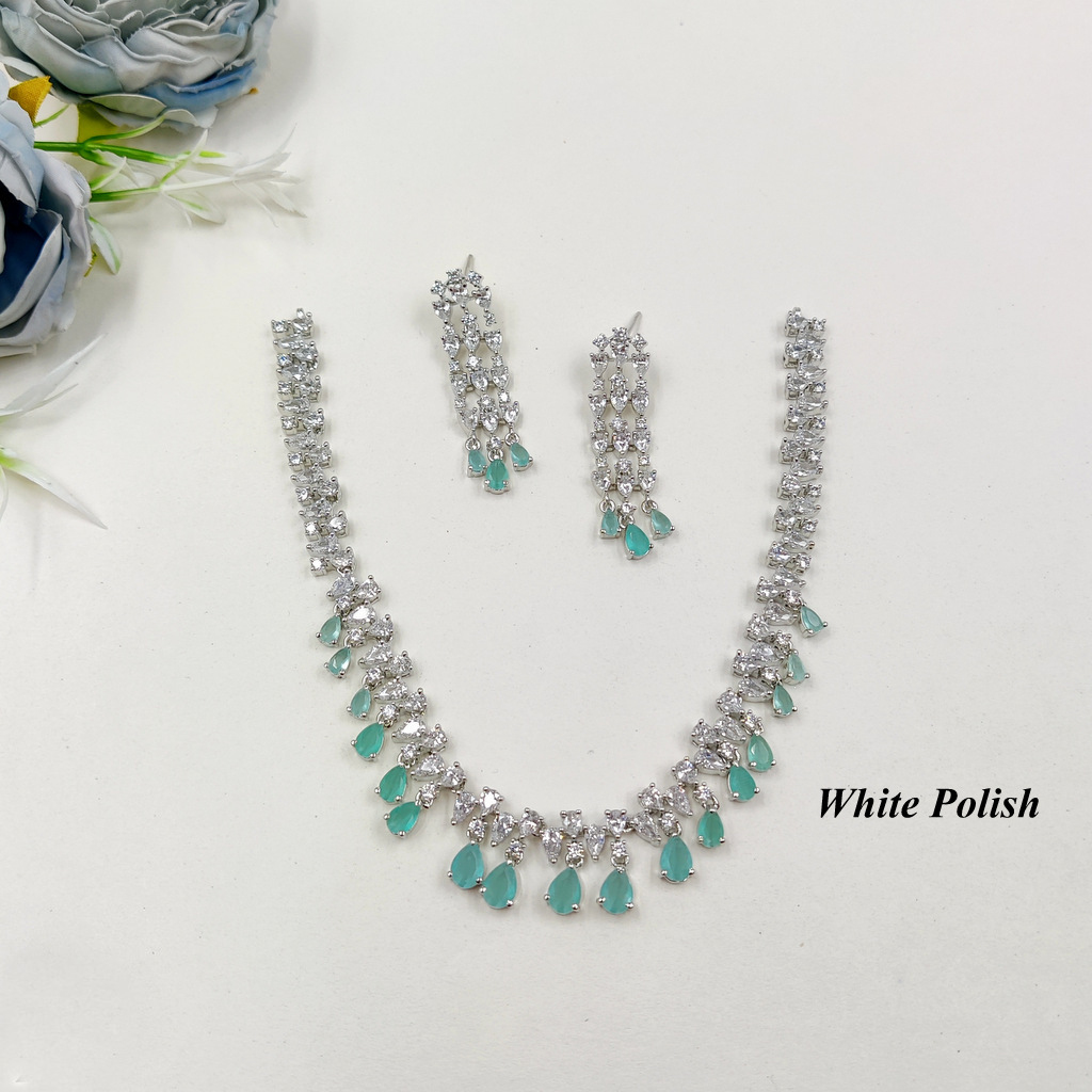 Colourful Stone Necklace Set - Gender: Women