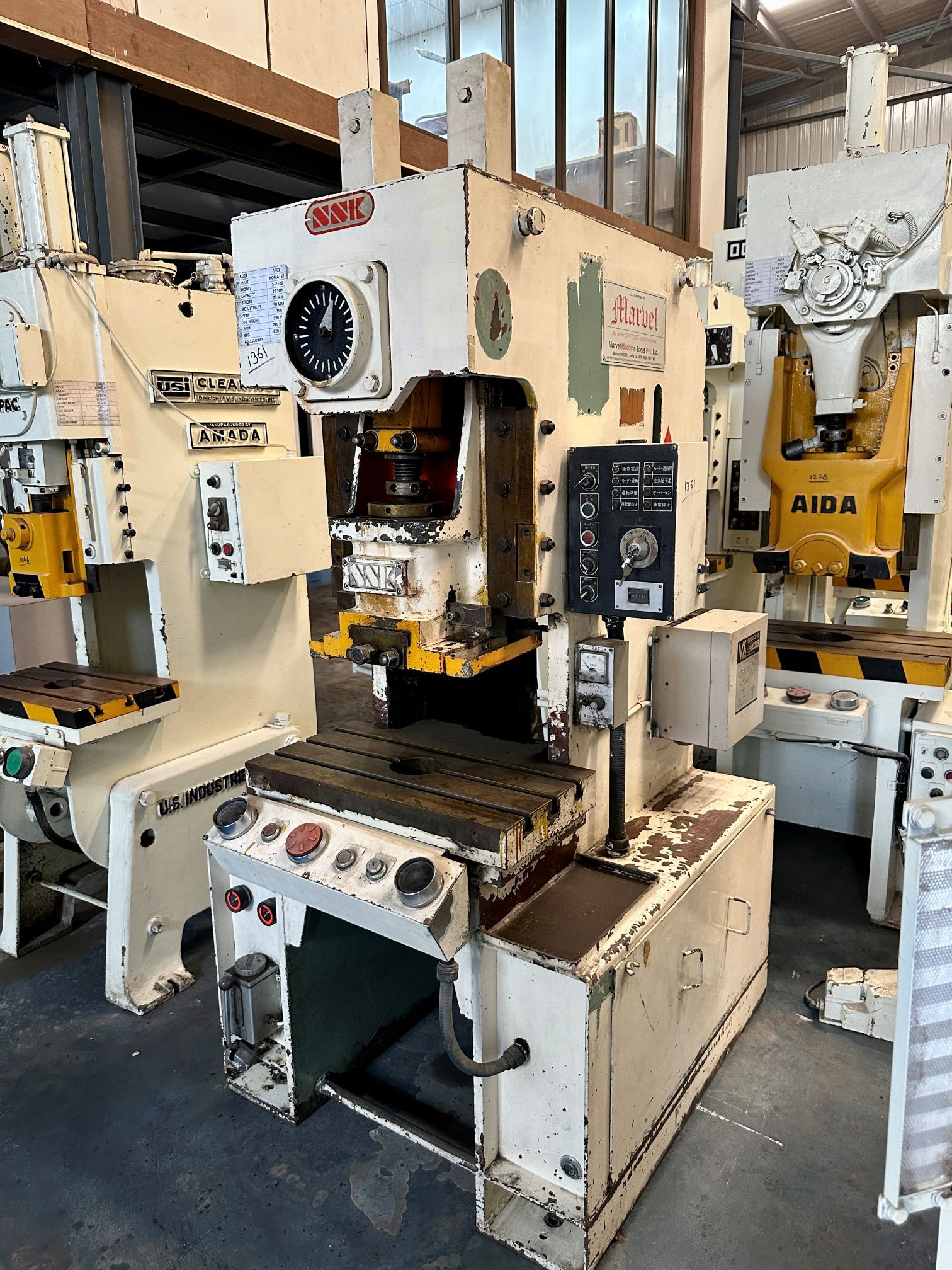 1361 Sato C Frame Single Crank Press